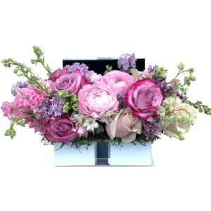 lavender & Pink roses jewelry box