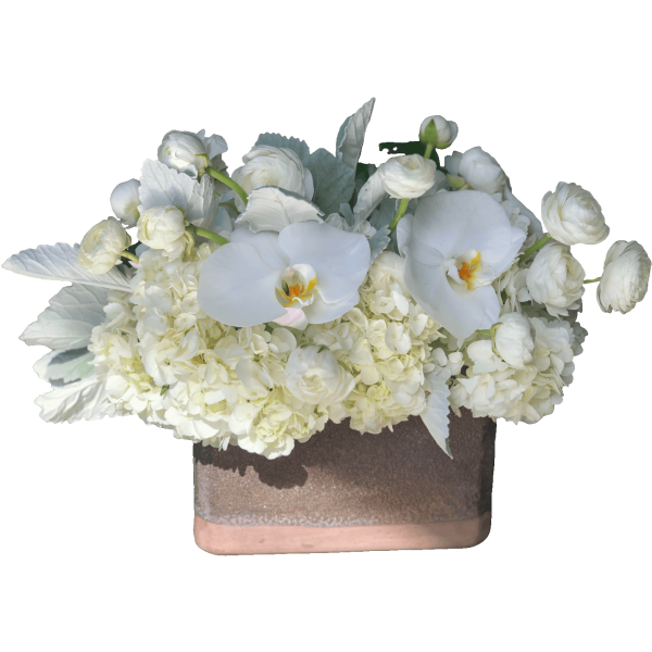 bunch of premium fresh white florals