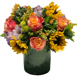 mix of fresh flowers bouquet