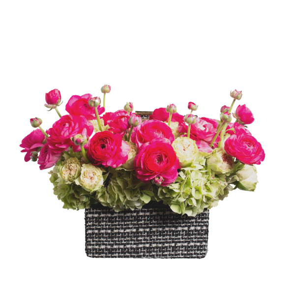 floral jewelry box filled with premium antique hydrangeas